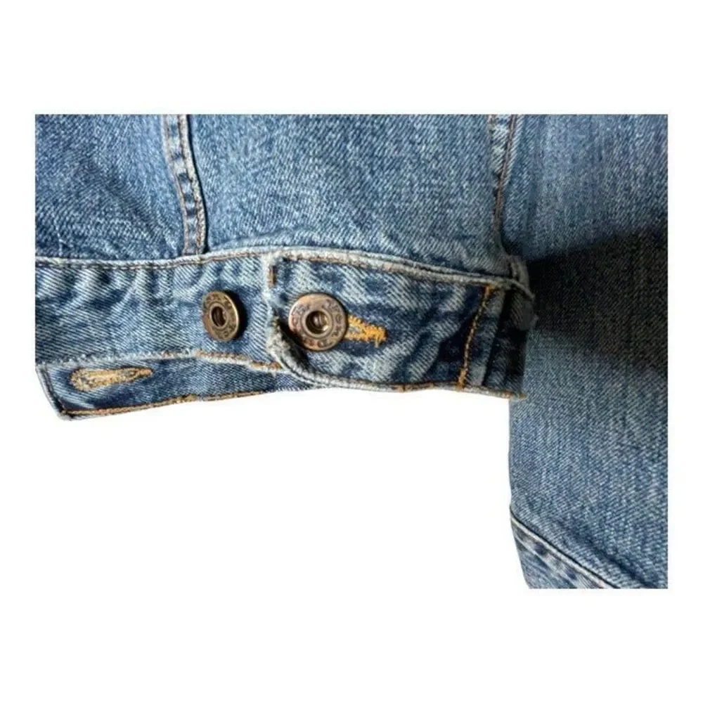 Von Dutch Jean Denim Jacket Woman’s Size M Garage Y2K - Picture 10 of 12